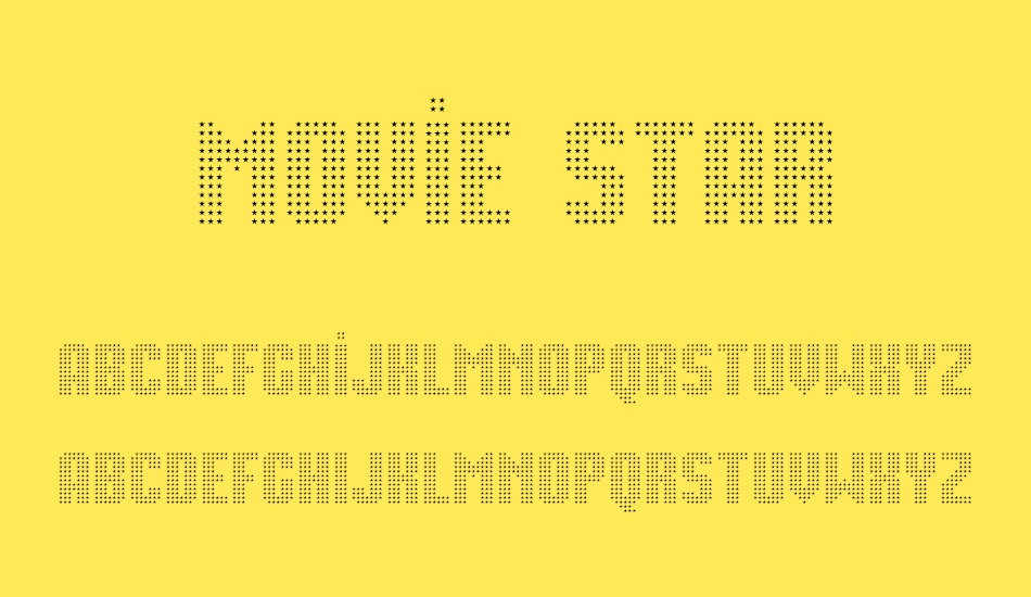 movie-star font