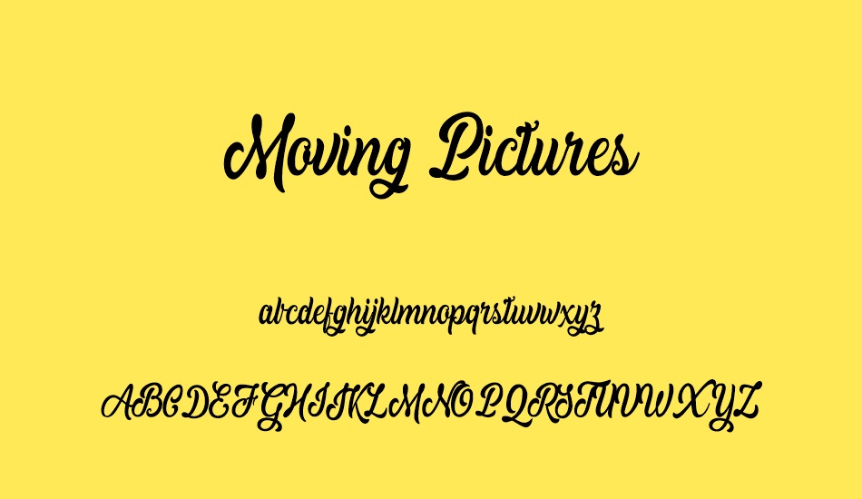 moving-pictures-personal-use font
