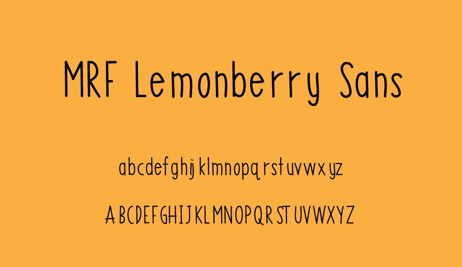 mrf-lemonberry-sans font