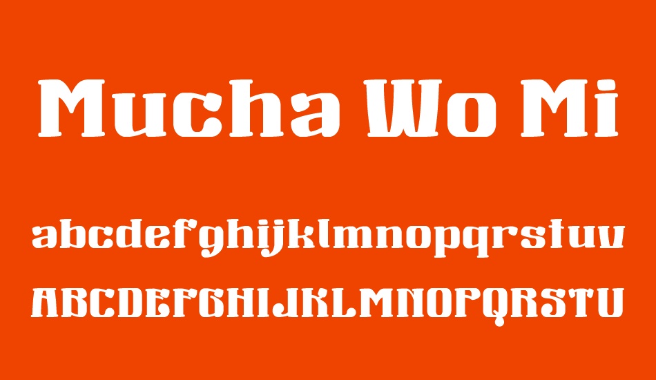 mucha-wo-minagara-milk-tea font
