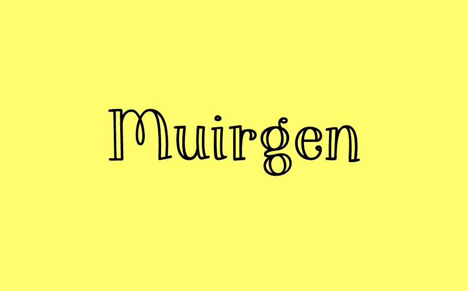 Muirgen font big