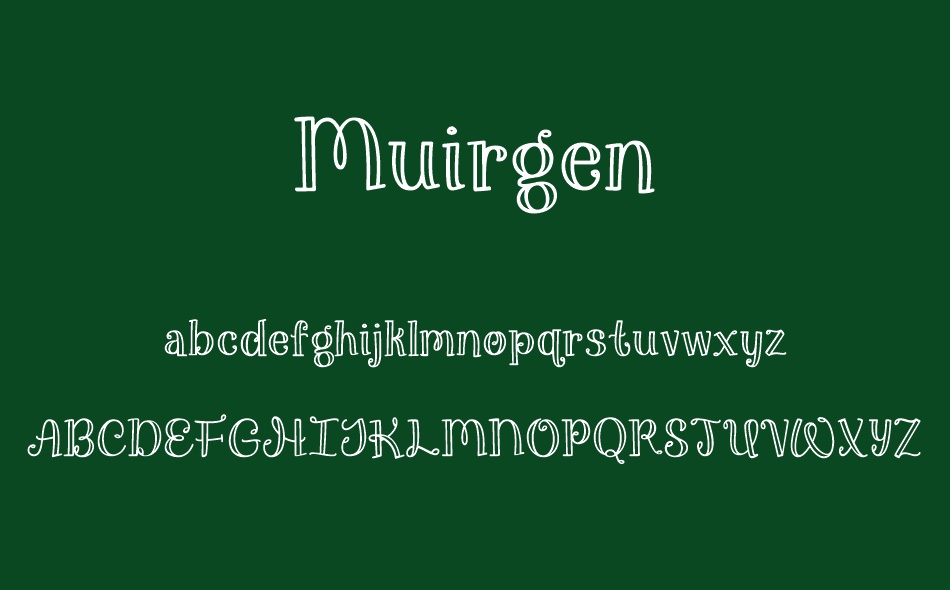 Muirgen font