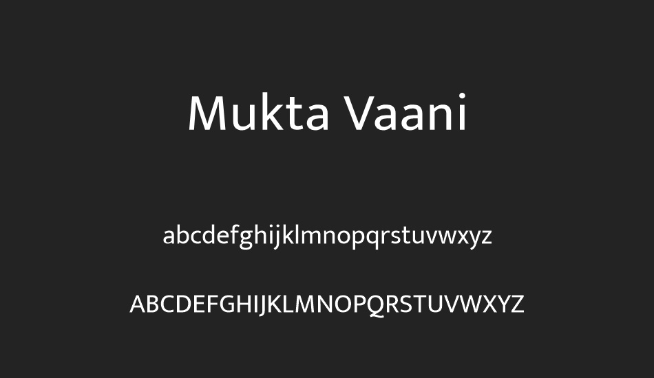 mukta-vaani font