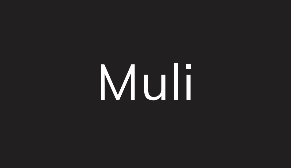 muli font big