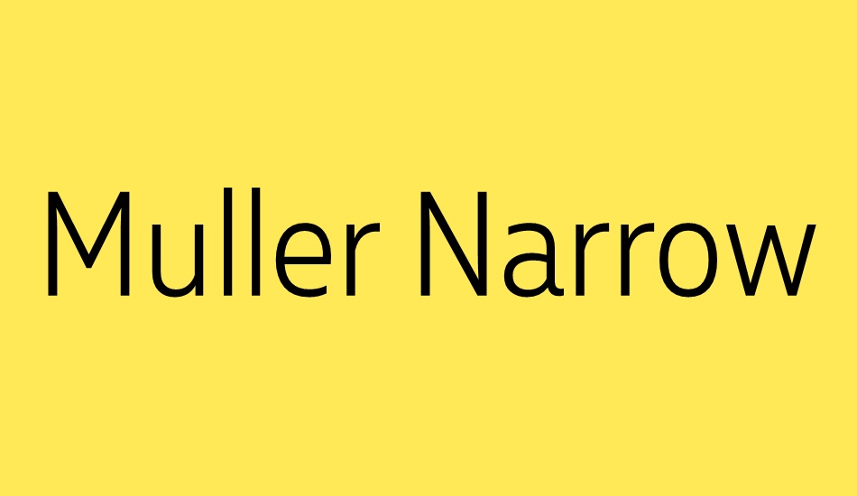 muller-narrow-light font big