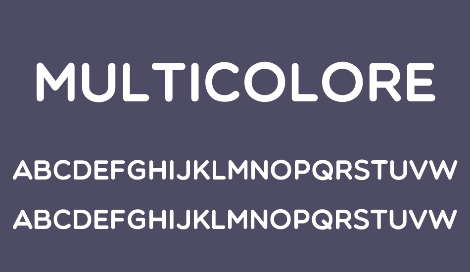 multicolore- font