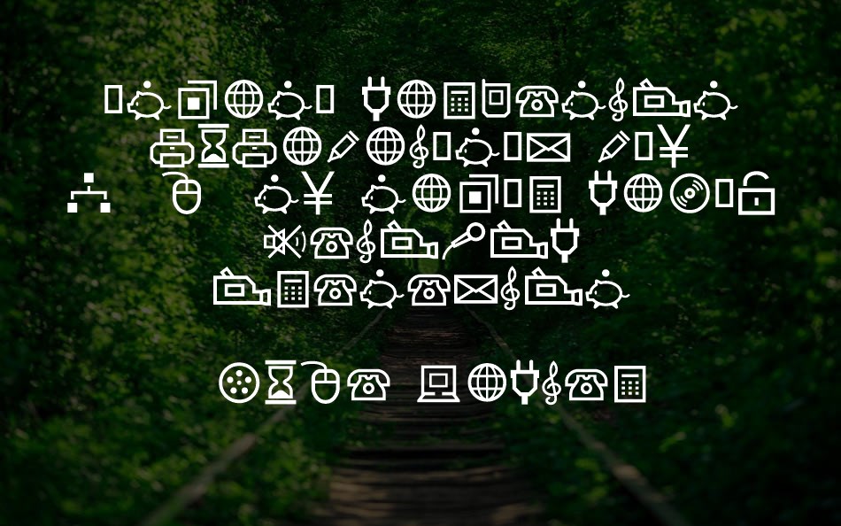 multimedia-icons font text