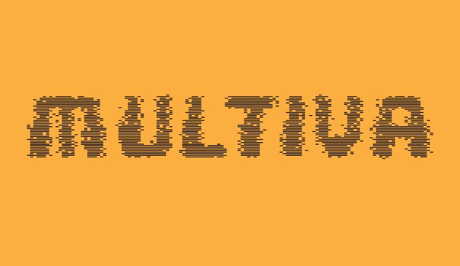 multivac font big