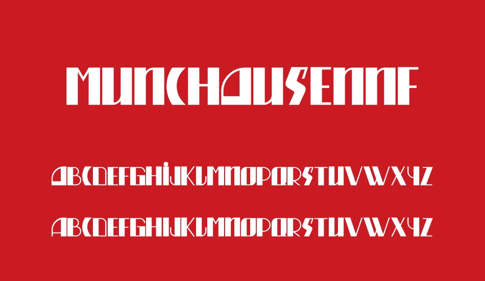 munchausennf font
