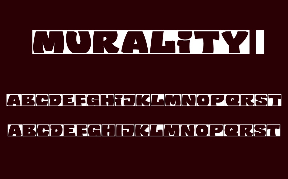 Murality font