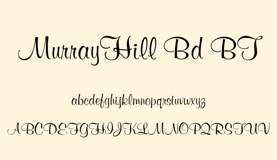 murrayhill-bd-bt font
