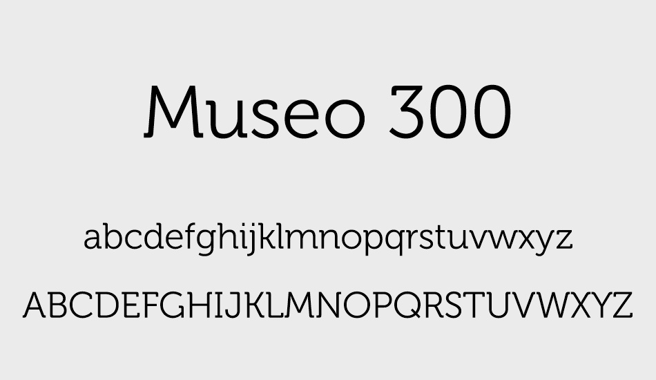 museo-300 font
