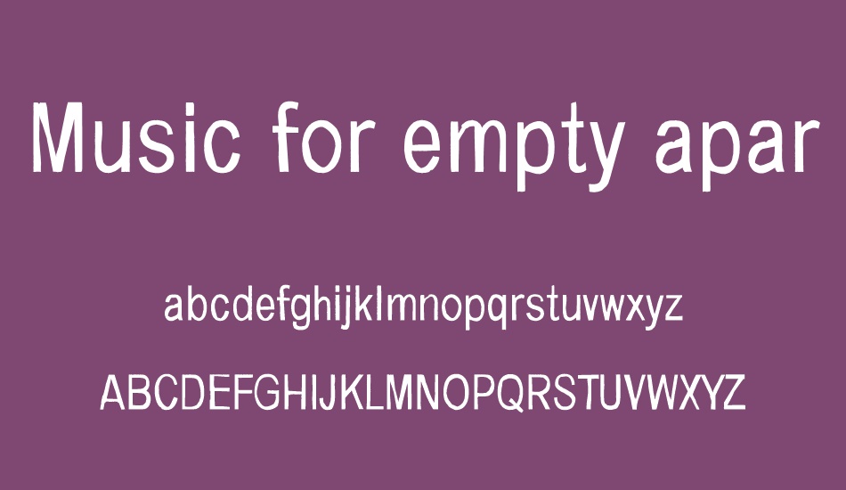 music-for-empty-apartments font