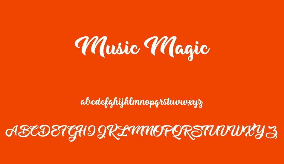 music-magic-personal-use font