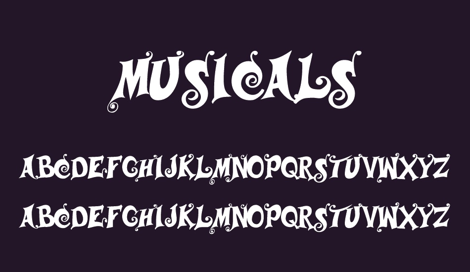 musicals font