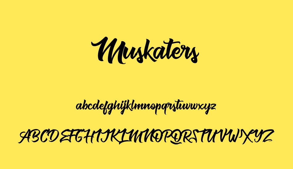 muskaters font