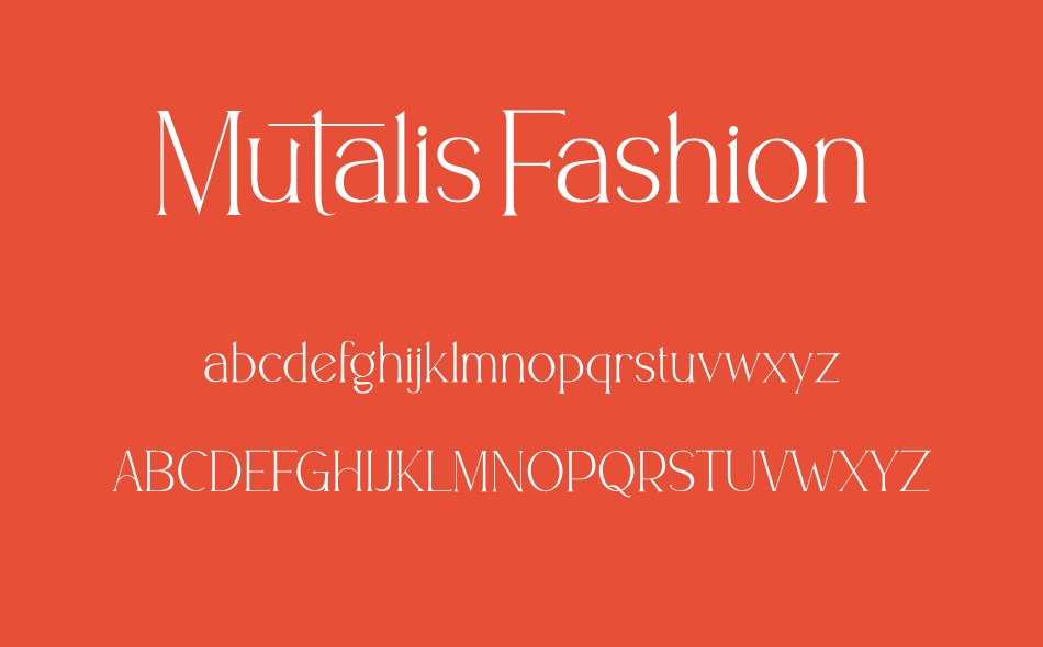 Mutalis Fashion font