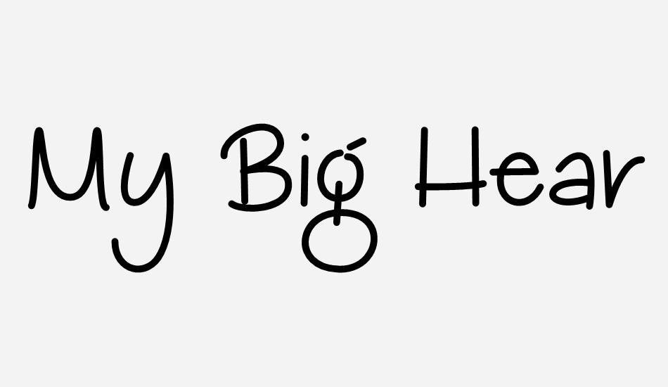 my-big-heart-demo font big