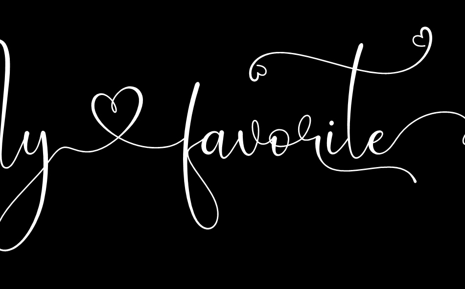 My Favorite font big