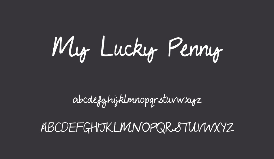 my-lucky-penny font