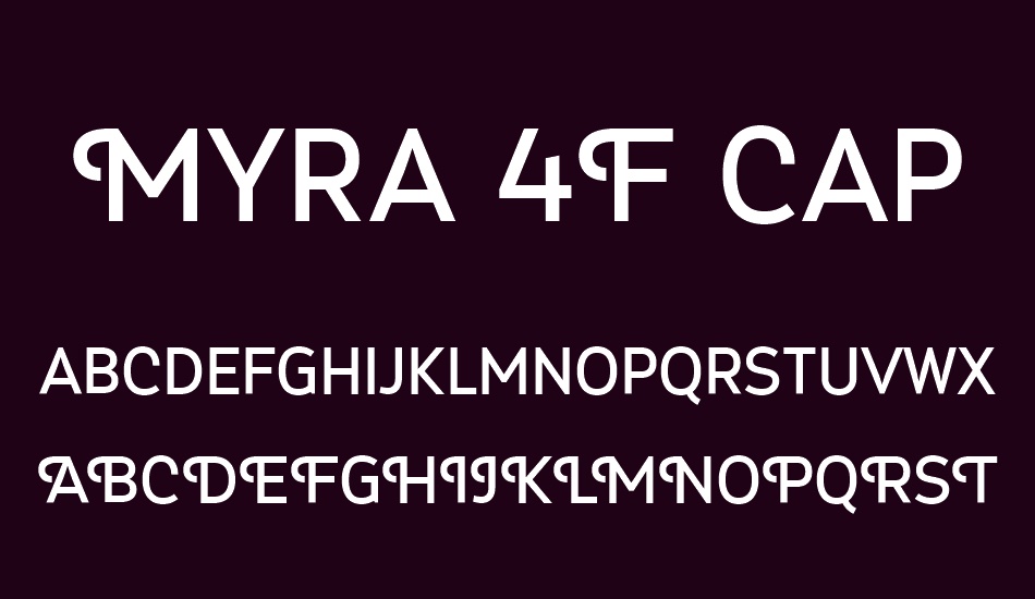 myra-4f-caps font