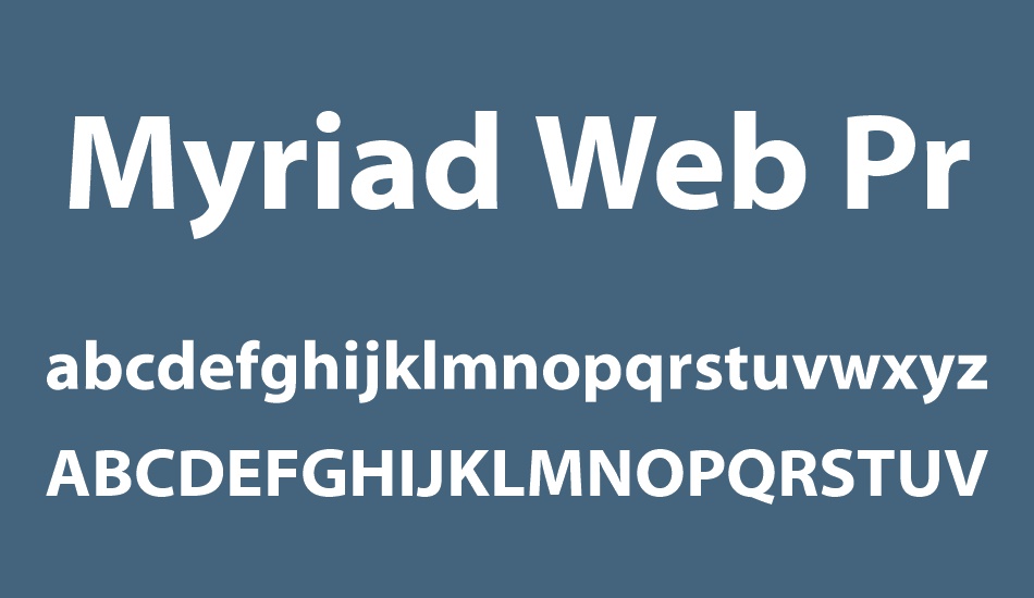 myriad-web-pro font