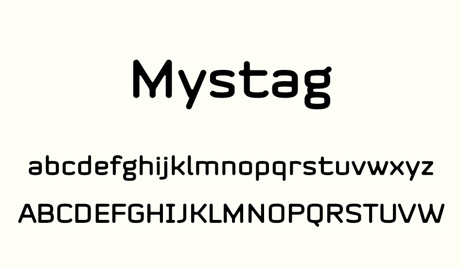 mystag font
