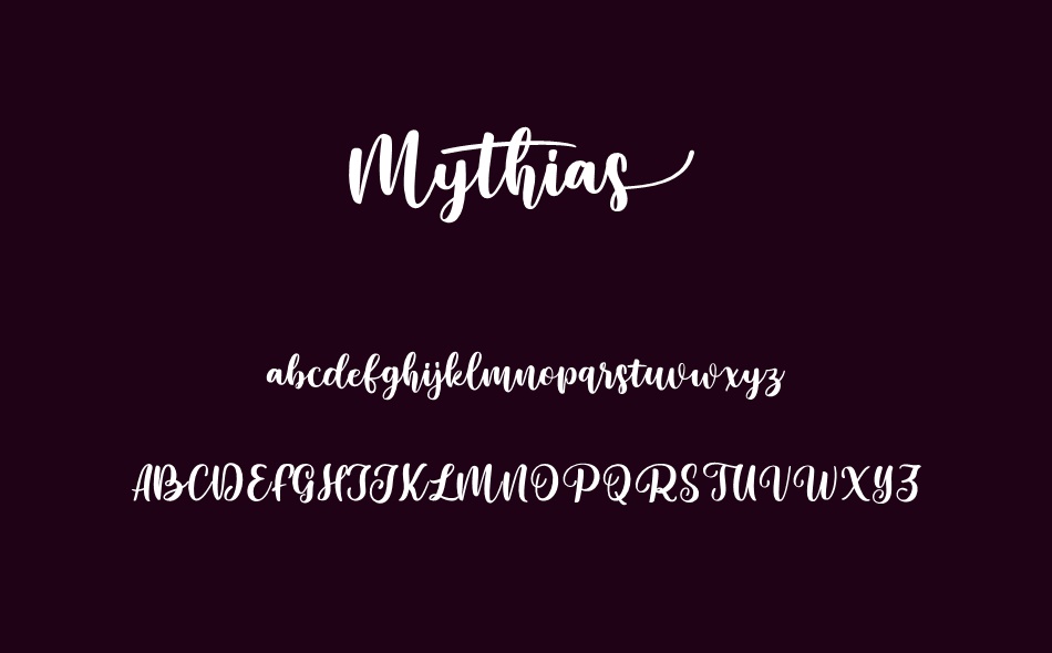 Mythias font