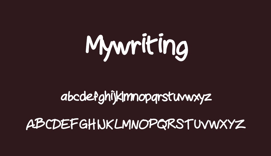 mywriting font