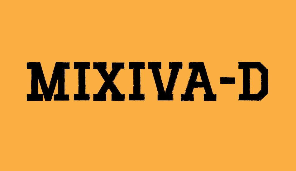 mıxıva-dusty-demo font big