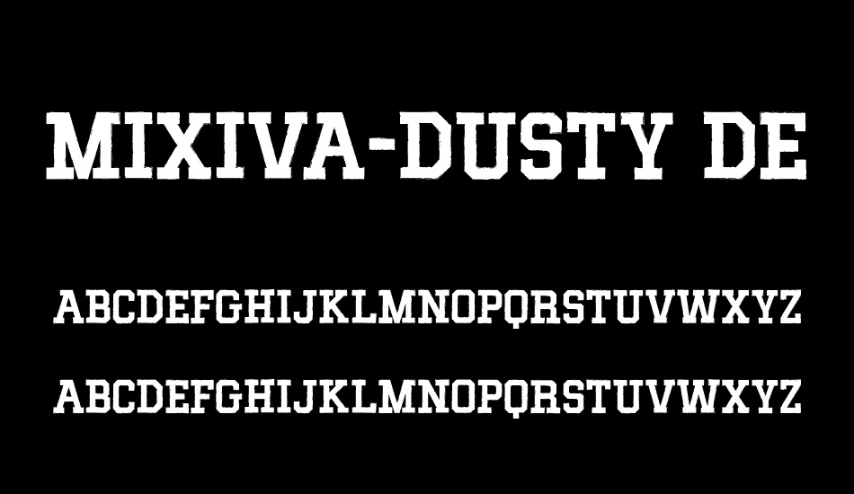 mıxıva-dusty-demo font