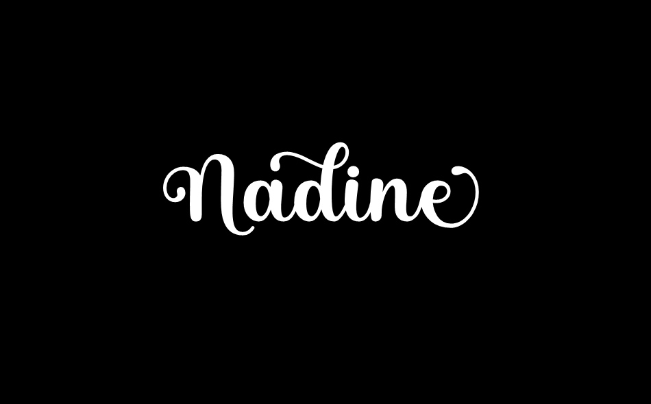 Nadine font big