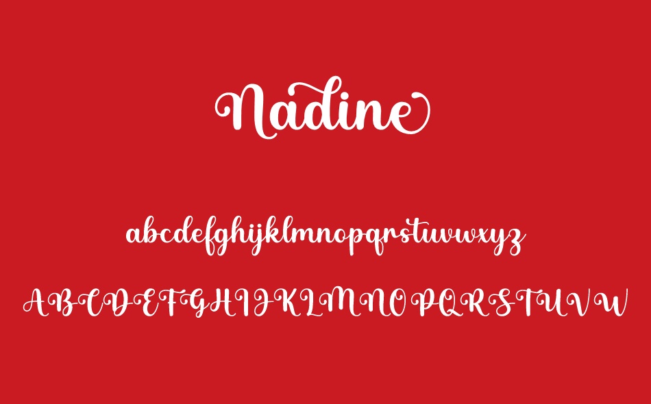 Nadine font