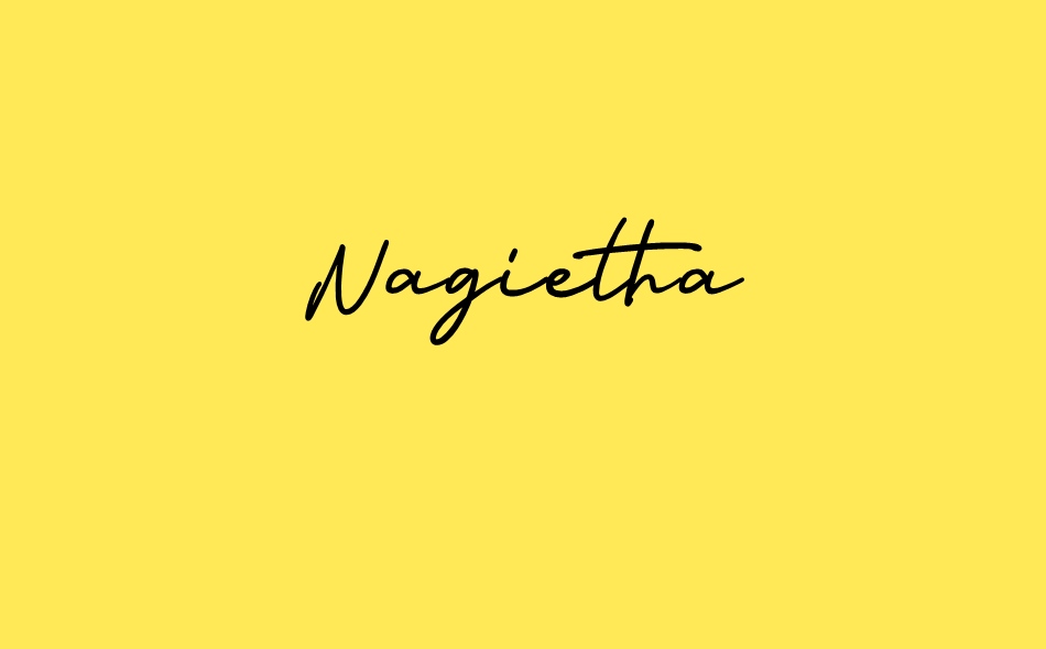 Nagietha font big