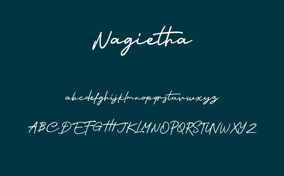 Nagietha font