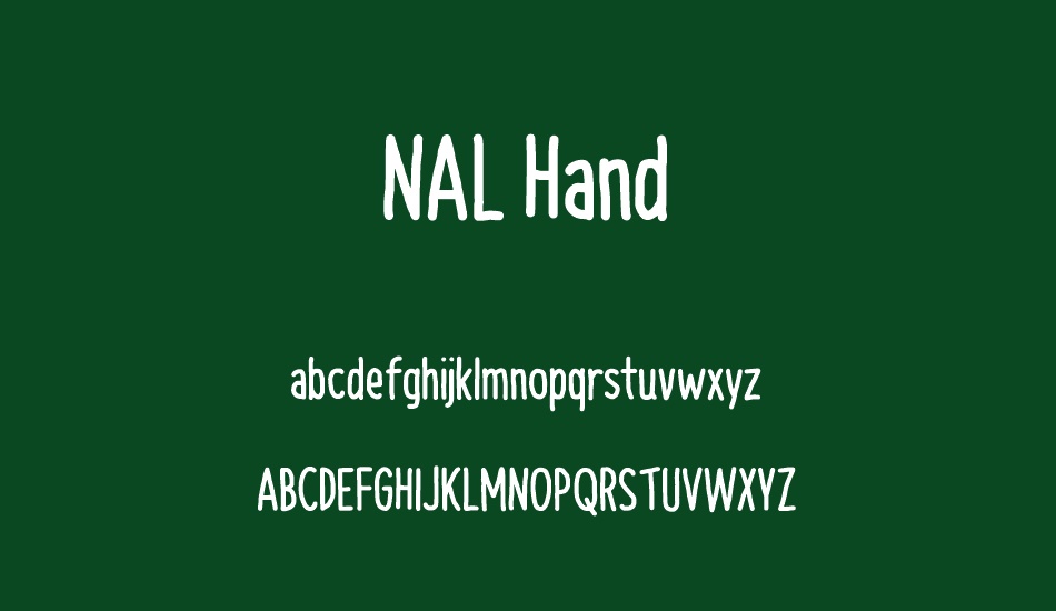 nal-hand font