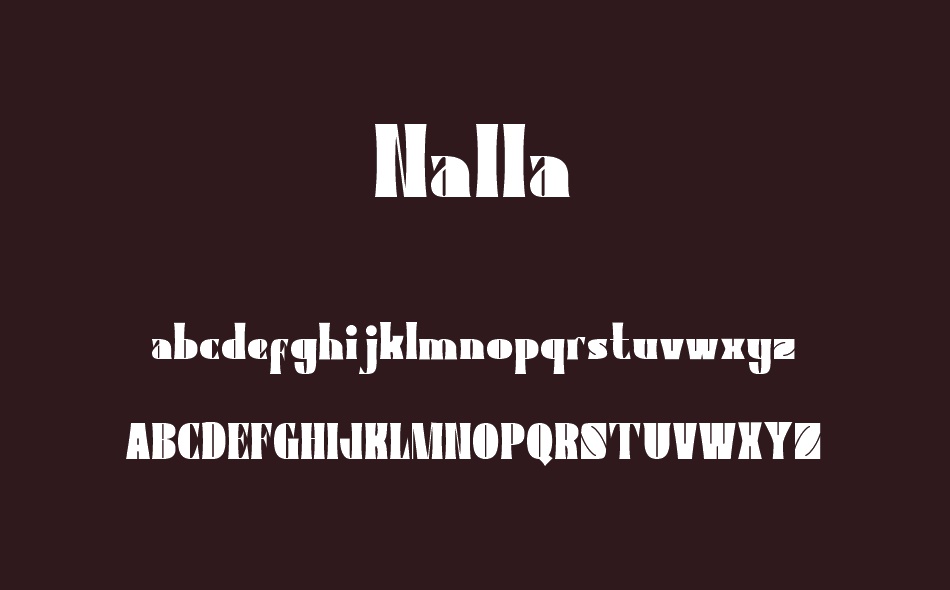 Nalla font