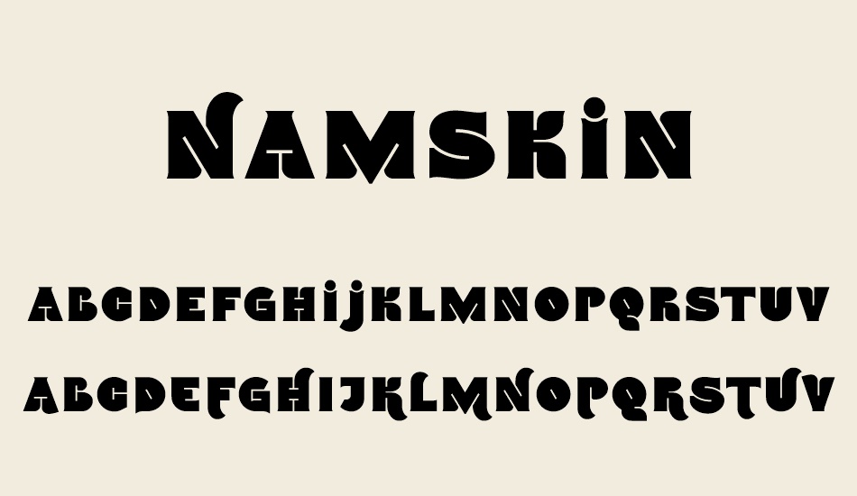 namskin font