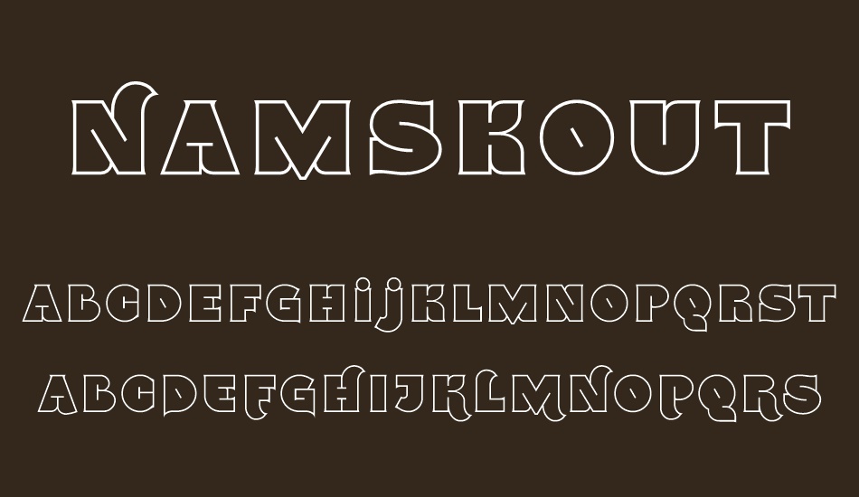 namskout font