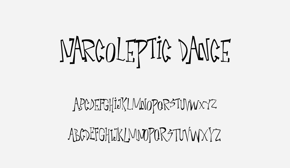 narcoleptic-dance font