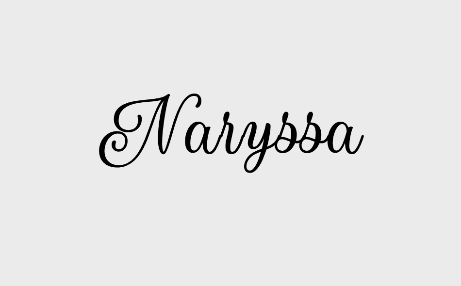 Naryssa font big