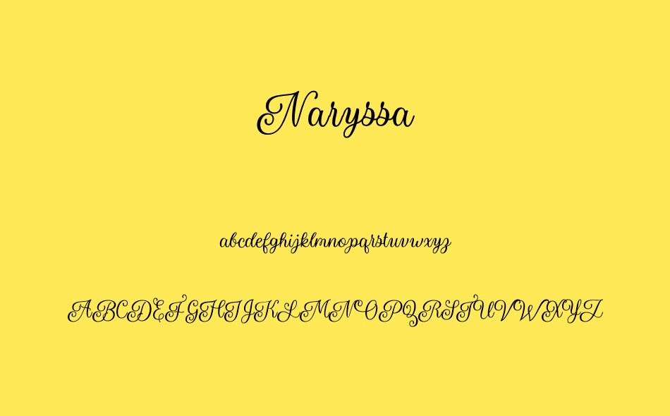 Naryssa font