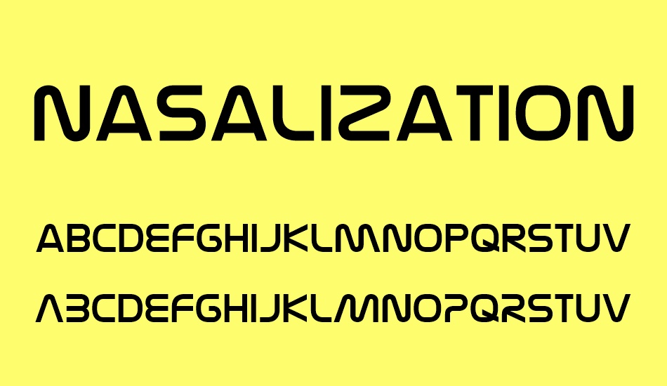 nasalization font