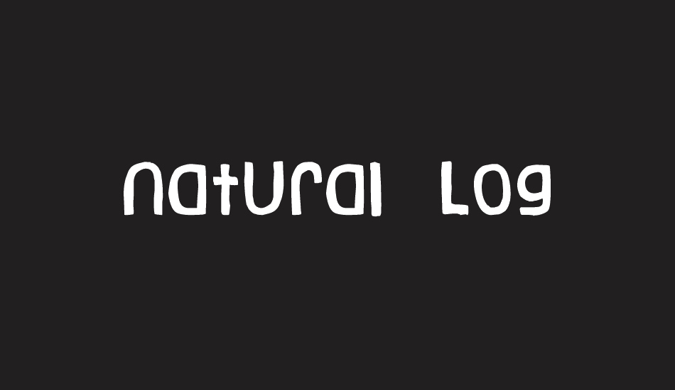 natural-log font big