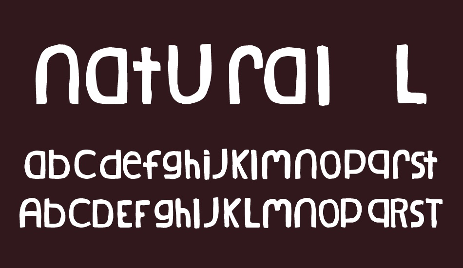 natural-log font