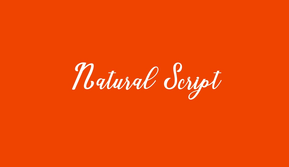 natural-script font big