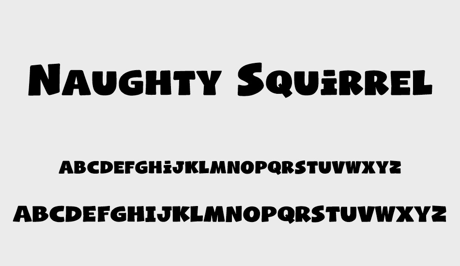naughty-squirrel-demo font