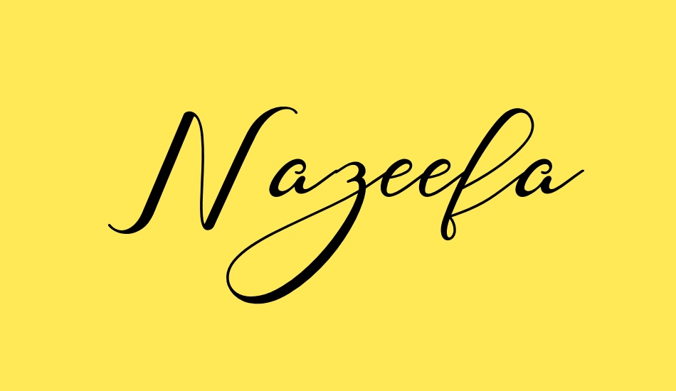 nazeefa font big