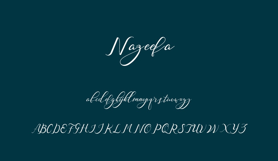 nazeefa font
