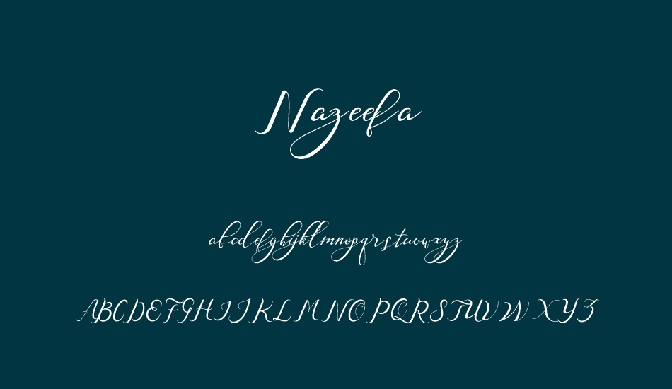 nazeefa font